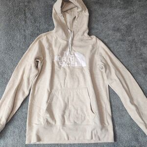 The North Face Hoodie Womens Size S/P Ivory Tie Hood Long Sleeve